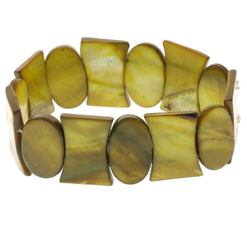 Mi Amore Stretch-Bracelet Yellow/Brown