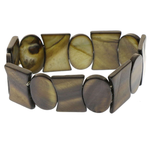 Mi Amore Stretch-Bracelet Brown/Yellow