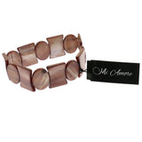 Mi Amore Stretch-Bracelet Brown/Pink