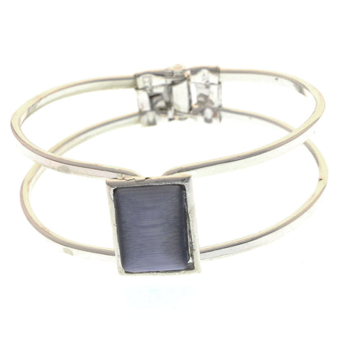 Mi Amore Hinged Fashion-Bracelet Silver-Tone/Gray