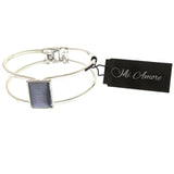 Mi Amore Hinged Fashion-Bracelet Silver-Tone/Gray