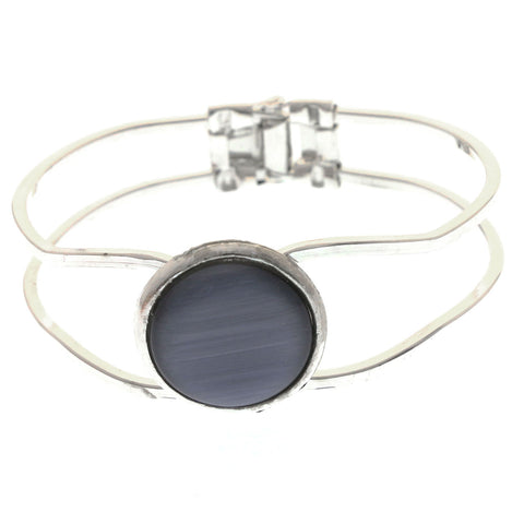 Mi Amore Hinged Fashion-Bracelet Silver-Tone/Gray