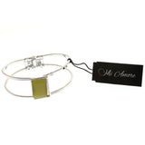 Mi Amore Hinged Fashion-Bracelet Silver-Tone/Yellow