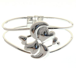 Mi Amore Hinged Fashion-Bracelet Silver-Tone