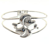 Mi Amore Hinged Fashion-Bracelet Silver-Tone