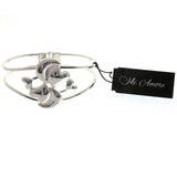 Mi Amore Hinged Fashion-Bracelet Silver-Tone