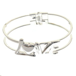 Mi Amore Hinged Fashion-Bracelet Silver-Tone