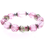 Mi Amore Flower Stretch-Bracelet Pink/White