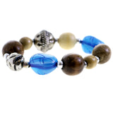 Mi Amore Stretch-Bracelet Brown/Blue