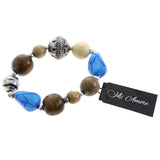 Mi Amore Stretch-Bracelet Brown/Blue