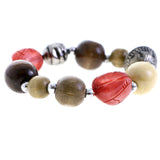 Mi Amore Stretch-Bracelet Brown/Red