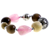 Mi Amore Stretch-Bracelet Brown/Pink
