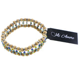 Mi Amore Stretch-Bracelet Brown/Multicolor
