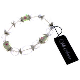 Mi Amore Flower Stretch-Bracelet Clear/Green