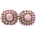 Mi Amore Stud-Earrings Pink/Gold-Tone