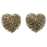 Mi Amore Heart Stud-Earrings Gold-Tone