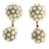 Mi Amore Stud-Earrings White/Gold-Tone