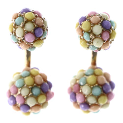 Mi Amore Pastel Stud-Earrings Multicolor/Gold-Tone