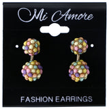 Mi Amore Pastel Stud-Earrings Multicolor/Gold-Tone