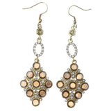 Mi Amore Dangle-Earrings Gold-Tone/Brown