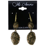 Mi Amore Dangle-Earrings Gold-Tone/Brown