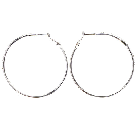 Mi Amore Hoop-Earrings Silver-Tone