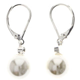 Mi Amore Dangle-Earrings White/Silver-Tone