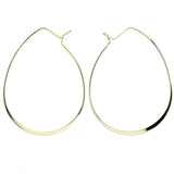Mi Amore Classic Teardrop Hoop-Earrings Gold-Tone