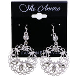 Mi Amore Dangle-Earrings Silver-Tone
