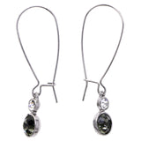 Mi Amore Dangle-Earrings Silver-Tone/Black