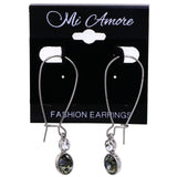 Mi Amore Dangle-Earrings Silver-Tone/Black