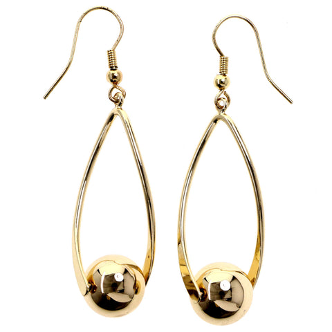 Mi Amore Dangle-Earrings Gold-Tone