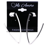 Mi Amore Dangle-Earrings Silver-Tone