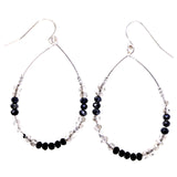 Mi Amore Dangle-Earrings Silver-Tone/Black