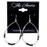Mi Amore Dangle-Earrings Silver-Tone/Black