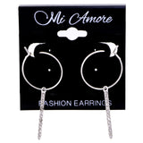 Mi Amore Hoop-Earrings Silver-Tone