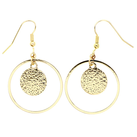Mi Amore Dangle-Earrings Gold-Tone