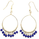 Mi Amore Dangle-Earrings Gold-Tone/Blue