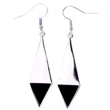 Mi Amore Dangle-Earrings Silver-Tone/Black