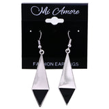 Mi Amore Dangle-Earrings Silver-Tone/Black