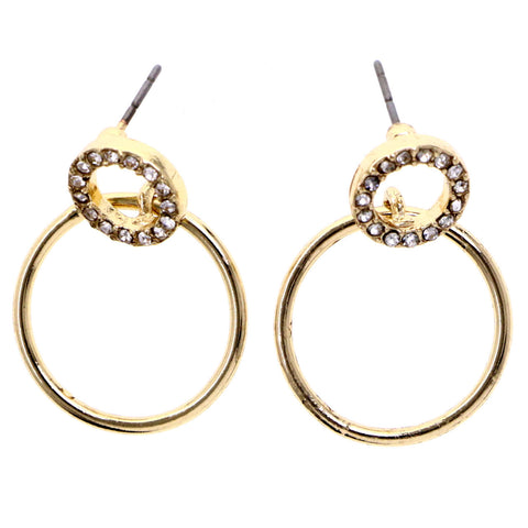 Mi Amore Drop-Dangle-Earrings Gold-Tone/Silver-Tone
