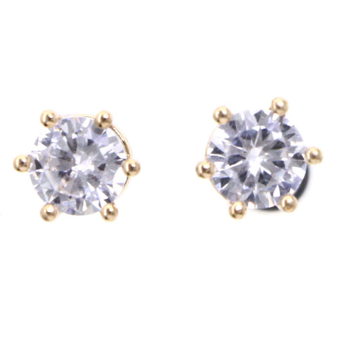 Mi Amore Stud-Earrings Silver-Tone/Gold-Tone