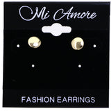 Mi Amore Simple  Post-Earrings Gold-Tone