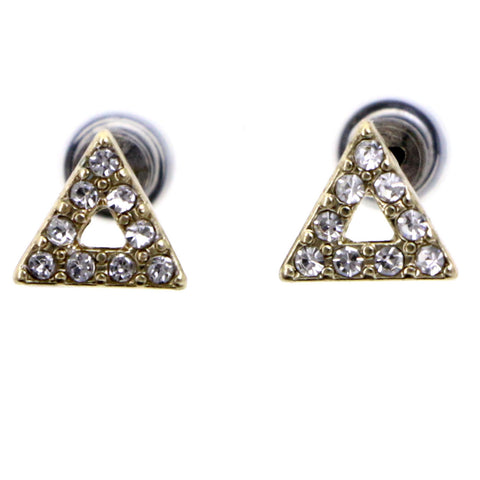 Mi Amore Simple  Post-Earrings Gold-Tone/Silver-Tone