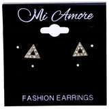 Mi Amore Simple  Post-Earrings Gold-Tone/Silver-Tone
