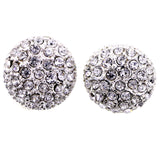 Mi Amore Post-Earrings Silver-Tone