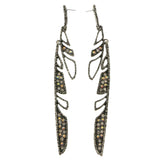 Mi Amore Dangle-Earrings Silver-Tone/Black