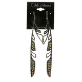 Mi Amore Dangle-Earrings Silver-Tone/Black