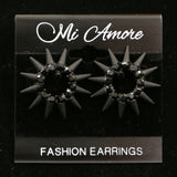 Mi Amore Spikes Post-Earrings Black