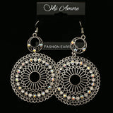 Mi Amore Dangle-Earrings Silver-Tone